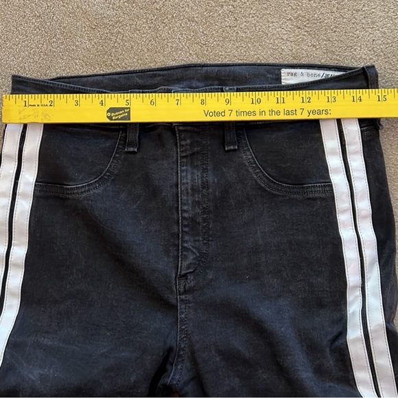 Rag and Bone Mito High Rise Side Striped Jean - Size 31 - Picture 8 of 8
